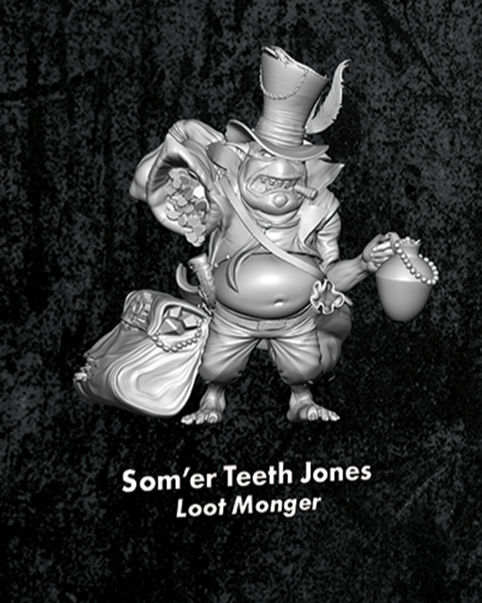 Som'er Teeth Jones, Lootmonger - Single M3E Model from the Hats Off Box