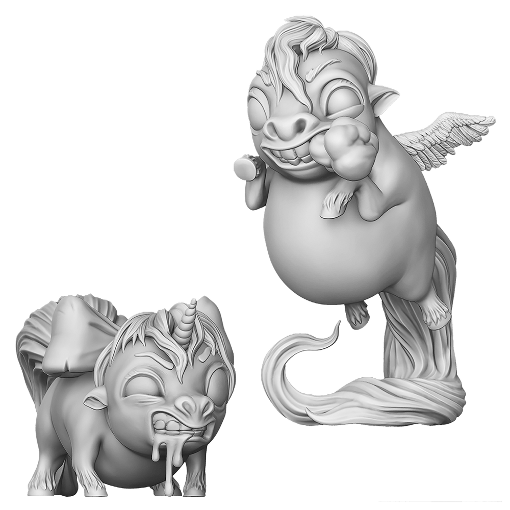 Minicorns - 2 Single M3E Models - Limited Edition - Counts as Piglets