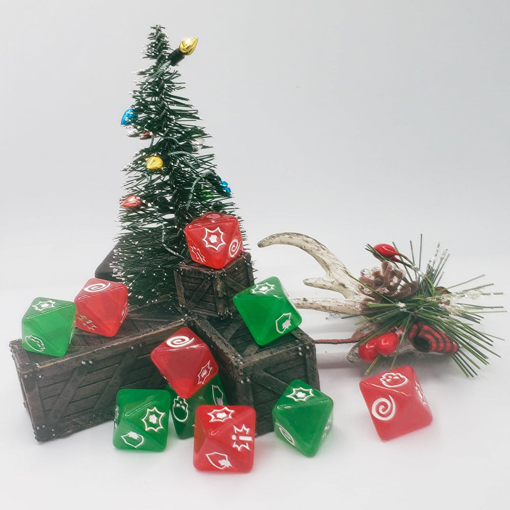 Marvel: Crisis Protocol Compatible- Christmas 2022 Dice (10) for casual play only
