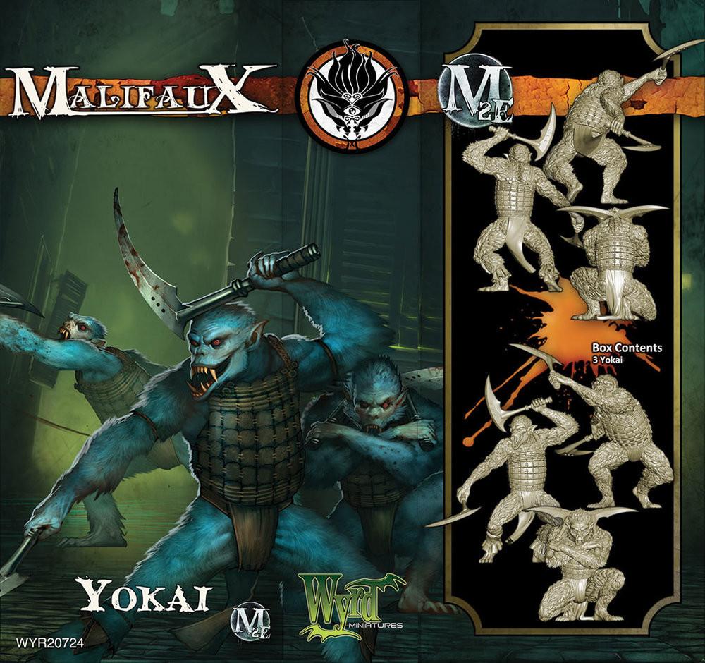 Yokai M2E -( Box of 3 miniatures)  WYR20724-With M3E Cards