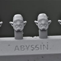 Abyssin Heads (4 Heads) - Custom Alien Heads for SW: Legion