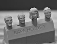 Bare Heads Style 1 (4 Heads) - Custom Alien Heads for SW: Legion
