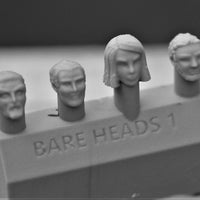 Bare Heads Style 1 (4 Heads) - Custom Alien Heads for SW: Legion