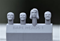 Bare Heads Style 1 (4 Heads) - Custom Alien Heads for SW: Legion
