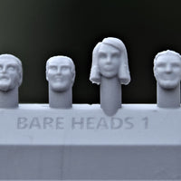 Bare Heads Style 1 (4 Heads) - Custom Alien Heads for SW: Legion