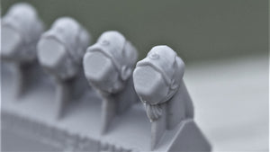 Female Imperial Officers (4 Heads) - Custom Alien Heads for SW: Legion