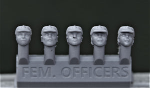 Female Imperial Officers (4 Heads) - Custom Alien Heads for SW: Legion