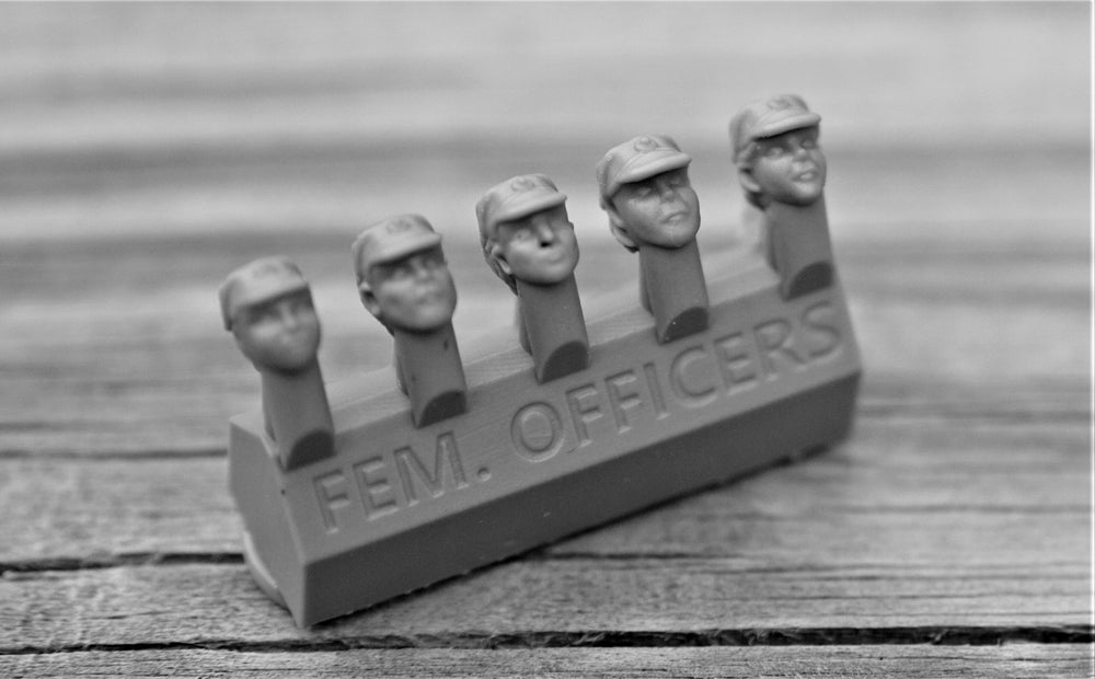 Female Imperial Officers (4 Heads) - Custom Alien Heads for SW: Legion