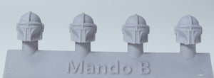 Mando B - Custom Alien Heads (4 Heads) for SW: Legion