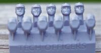 Tech Officers Heads (11 Heads) - Custom Alien Heads for SW: Legion
