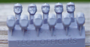 Tech Officers Heads (11 Heads) - Custom Alien Heads for SW: Legion