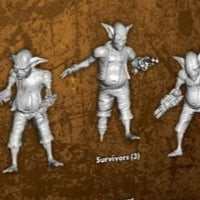 Survivors M3E (3 Miniatures) from the Bayou Engineering Box