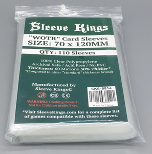 Sleeve Kings - Card Sleeves 70 x 120mm - 60 Microns Thick