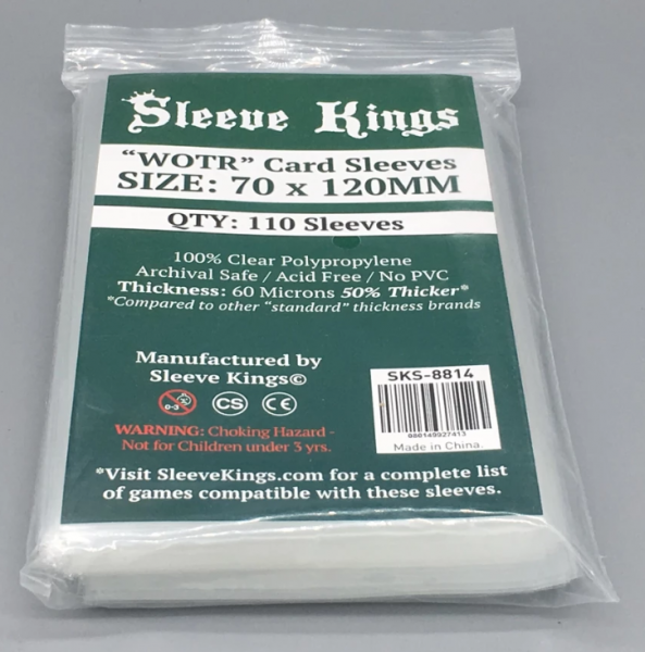 Sleeve Kings - Card Sleeves 70 x 120mm - 60 Microns Thick