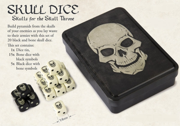 Skull Dice d6 Set with Collector Tin
