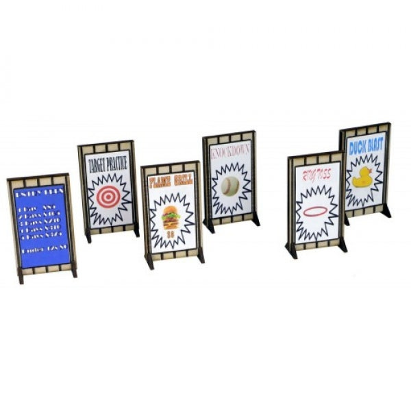 Fairground Advertisement Poster Boards