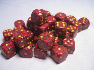 Chessex Dice Sets: Mercury Speckled 12mm d6 (36)