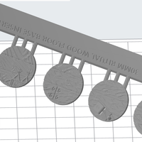 Ritual on Wooden Floor Base Inserts (30, 40, 50 mm - each size sold separately) Bases Sold Seperate