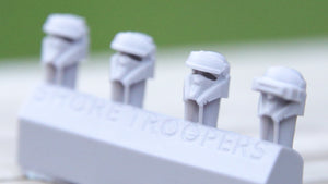 Shore Trooper Heads (4 Heads) - Custom Alien Heads for SW: Legion