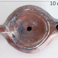 Oil Lamp, ancient Roman Discus Style